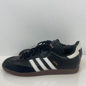 Adidas Samba Classics Shoes Leather Black White Gum Mens Size 13